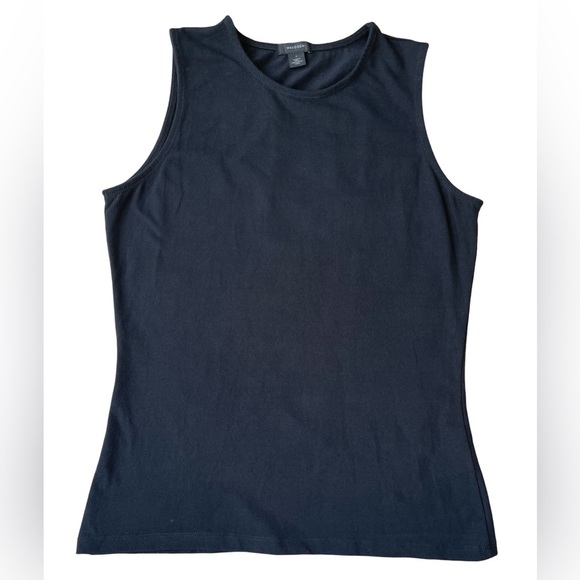 Halogen Black Crew Neck Tank Top - Classic Essential - Size Small - Picture 2 of 10